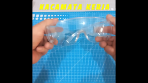 Kacamata Kerja Kaca Mata Pelindung Pengaman Goggle Safety Glasses Work Bening Proyek Work Gerinda Las Lab