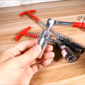 Kunci Busi 2 Mata 8 inch 16mm dan 21mm Fleksibel Kunci T Mobil Motor