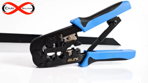 คีมเข้าหัวสาย Lan RJ45 & สายโทรศัพท์ RJ11 Glink 2 in 1 รุ่น GLT-001 (สีฟ้า)