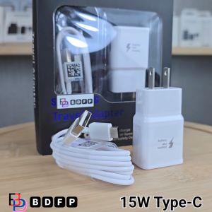 ที่ชาร์จ 15W Type-C BDFP Samsung ซัมซุง A14 5G ชาร์จด่วนรวดเร็ว สายชาร์จ 3A 1/2m หัวชาร์จ Usb-A US สีขาว