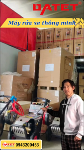 Máy rửa xe áp lực cao siêu thông minh thế hệ mới 7.5Kw DT-7525T4. Phù hợp rửa xe gia đình và làm dịch vụ