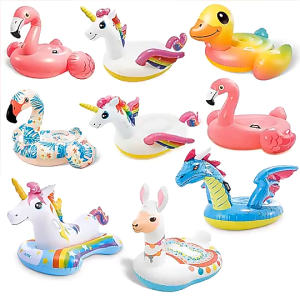 INTEX Unicorn and Duck Ride-On Inflatable Pool Float