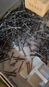 100/pack grass proof cloth ground nails black plastic greenhouse film nails horticultural ground nails