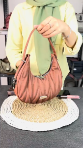 Kholimah Tas Selempang Bahu Premium Bulan Sabit Tas Pesta Kondangan Santai Kasual Bordir Bag Fashion