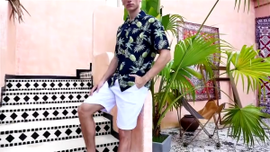 Shirts Mens Plus Size Summer Short Sleeve Shirt Geometric Plaids Pattern Hawaiian Beach Male Shirts Casual Blouse Tops