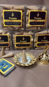 Buhur Kerucut Ameer Oud Musky Rose Sabaya Saudi Arabia Aromaterapi Dupa