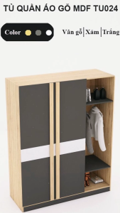 FREESHIP HCM - Tủ Quần Áo Cánh Mở Nội Thất Phòng Ngủ Gỗ MDF Tatana TU024 – có thiết kế theo yêu cầu