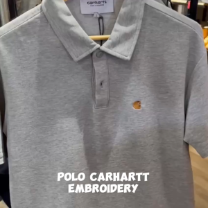 POLO CARHARTT EMBROIDERY Short Sleeve High Quality Cotton Baju lelaki Lengan Pendek