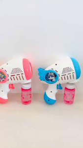 [HÌNH THẬT] Đồ chơi trẻ em súng bắn bong bóng xà phòng hình Thỏ/ Ngựa Pony dùng pin có đèn súng phun xà bông 002/003