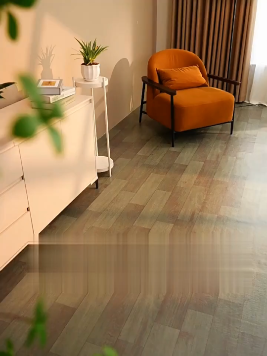 Dark Horse House กระเบื้องยางลายไม้ PVC หนา 3 มม. สำหรับปูพื้น