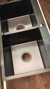 Chậu Rửa Bát Nano 2 Hố cân 82x45x24 cm cao cấp đẹp sang trọng quý phái bền bỉ với thời gian