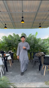 Gamis Pria Dewasa & Remaja Model Kancing Sultan Dubai - Jubah Kekinian Lengan Panjang Terbaru
