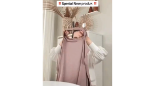 Pashmina Bando Oval Dewasa Inner meleyot inara Muslim Jilbab Kerudung Wanita Instan Mutiara Hitam Rayon Panjang