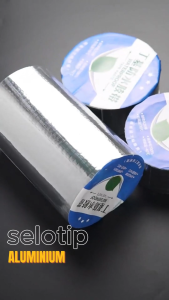 Lakban Anti Air Anti Bocor Tape Silver Aluminium Foil Bahan Butyl - Lakban 6683 5-20CM