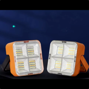 Solar Emergency Light 600W Solar Flashlight Rechargeable Outdoor Waterproof Emergency LED Flood