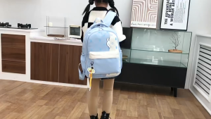 INTAN-STORE97 Tas Ransel Sekolah Anak Perempuan SD SMP SMA Banyak BOnus KIpas Angin + Botol Minuman + Jam Tangan + Gantungan Boneka Pola Besar Model Ala Korea Bisa Bayar Ditempat