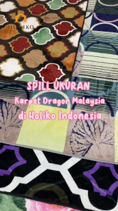Dragon Prime Karpet Busa Malaysia Ukuran 140x190 Motif Bunga Polyester [Holiko Indonesia]