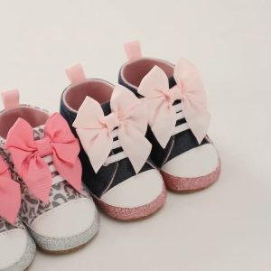 Classic Fashion Leopard Pattern Star Print Baby Shoes Boys and Girls Casual Sports Shoes Soft Sole Newborn Walking Shoes 0 18 Months