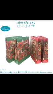 Paper Bag Large Batik Shopping Bag Large Kraft (Isi 12 Pcs-SHIPBG-LB)