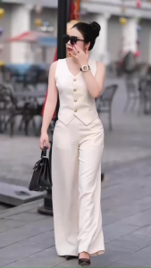 A69 Bộ Áo Ghile Quần Suông