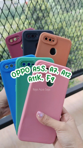Soft Case OPPO A5S A7 A12 A11K - Casing Kesing Cassing Dompet HP Sopkes Sofcase Kartu Card Slot Case Silicon Silikon Karet Softcase Cover Sarung Cash HP OPPO A5 S Ungu Lilac