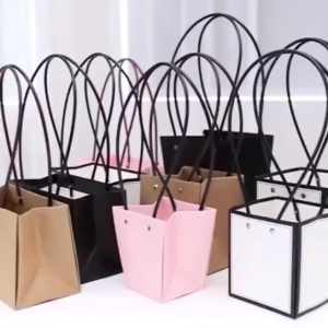 Flower Packing Paper Bag Gift Box Tas Bouquet Flower Handbag EMYDA 1011