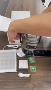 KANGZOG Solar Dual Lens CCTV Camera VCS20 For House V380 PRO WiFi/4G IP Camera Home Wireless with indoor and outdoor/ Full Color Night Vision /Alarm warning HD 1080P