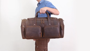 Tas Travel Kapasitas Besar Kulit Aslii - Travel Hand Bag Genuine Leather