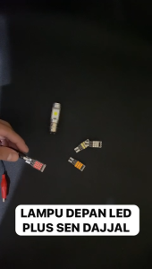 Paket Hemat Lampu Motor H4 LED 2 Sisi Plus Lampu Sen Dajjal