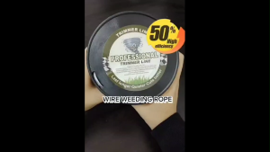 3mm Steel Weeding Wire Nylon Grass Trimmer Line Rope Brush Cutter Wire Nylon Line Tali Dawai Mesin Pemotong Rumput