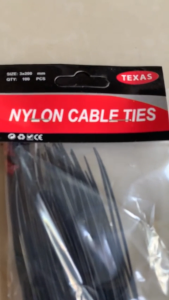 NYLON KABEL TIES / KABEL TIES / TALI SRET 200X3 mm HITAM