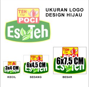 Sticker Es Teh Poci Kecil 100