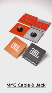 Tem JBL Nhôm Đen 5x5cm giá 1 chiếc | tem dán loa