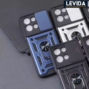 Case Vivo Y28 4G Case Robot Slide Kamera Protect Ringstand