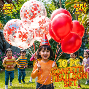 10 Pc Confetti Balloons birthday decoration set happy birthday balloon set birthday decoration ballon set for party needs YD
