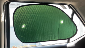 Combo 2 Tấm Che Nắng Ô Tô Kính Hông Xốp Loại Dày NB BST-11035 Màu Lá (38x65 cm) - Nhập Khẩu Chính Hãng