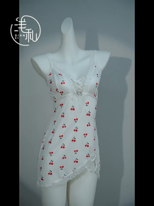 BABY FACE ชุดนอน ชุดนอนกระโปรง ชุดนอนสายเดี่ยว 🍁 มีไซส์ M-5XL น้ำหนัก 40-100 kg. สายไขว้อก โชว์อกเซ็กซี่ BF-475