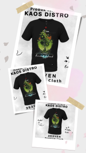 T-shirt Baju Kaos Distro Premium cowo clasik cotton 24 S -  3S3ven Clothing Official