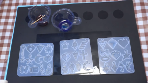 DIY resin glue silicone mold handmade pendant earrings 183 pieces set