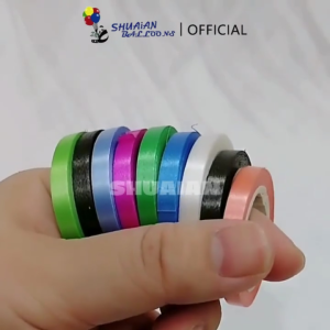 Pita Balon Kecil Ukuran 5 Meter Warna Warni Pita Balon Ribbon 1pcs Dekorasi Ulang Tahun