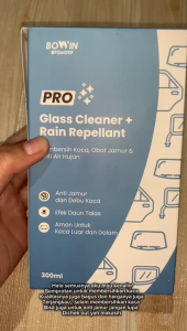 Pembersih Kaca Bowin anti jamur anti air hujan / Glass cleaner untuk jendela dan mobil