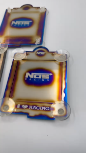 กรอบป้าย พ.ร.บ กรอบป้ายไทเทแท้ งานไดร์สวยๆ ติดตั้งง่าย