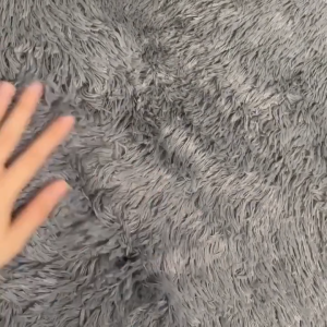 OSUKI Modern 160 x 120cm Living Room Silky Wool Carpet (Grey)