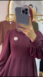 ZASKIA DRESS | Gamis Crinkle Wanita Terbaru 2024 Lebaran Kekinian / Gamis Polos Busui