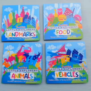 Childrens Library - Smart Kids / Little Explorers / Animals / Food / Landmark / Vehicles / Board Book / Childrens Book / English Books