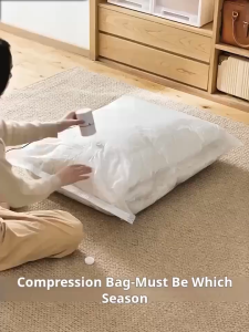 WTH Reusable Vacuum Sealer Bag Travel Storage Resealable Compressed Convenient Storage Home Storage Bag