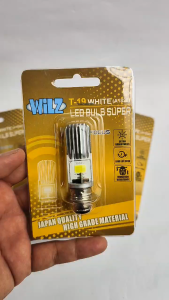 LAMPU LED DEPAN MOTOR WILZ T-19WHITE AC DC HI LOW 16WATT