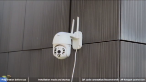 V380 P2 3MP / 5MP Ball CCTV Camera 1080P PTZ IP65 Camera Outdoor  Waterproof 4X Digital Zoom Speed Dome WiFi Camera Audio AI Human Detection Super Mini Home Security Camera