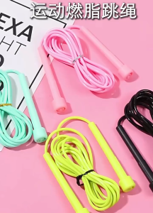 เชือกกระโดด ที่กระโดดเชือก ด้ามจับกระชับมือ สายยืดหยุ่น ปรับความยาวเชือกได้ เชือกกระโดดครอสฟิต สำหรับการออกกำลังกาย nicenite