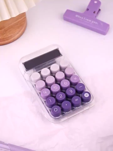 High quality 8 digit-10 digit calculator high definition display calculator transparent gradient color calculator mr hua